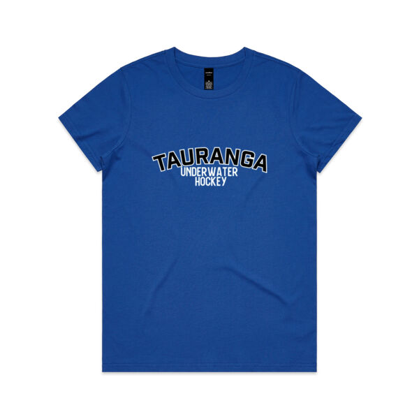 Tauranga Underwater Hockey Club - AS Colour Womens Maple Tee Thumbnail
